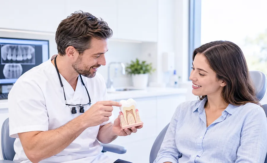 Less drilling, more natural tooth